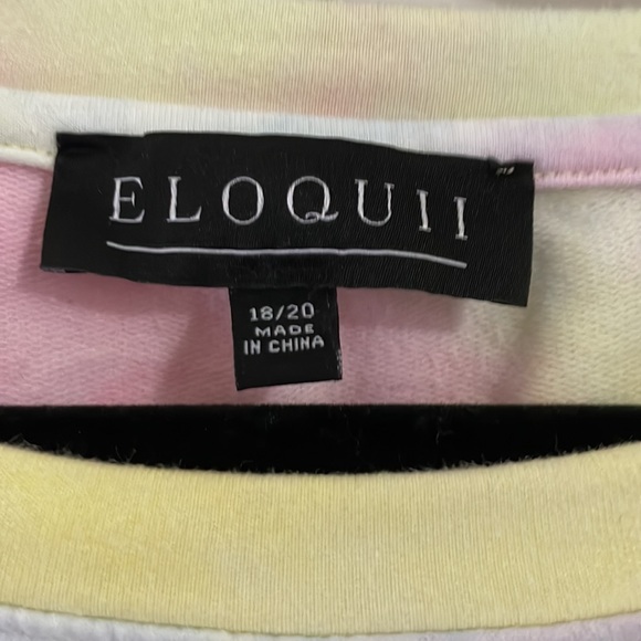 Eloquii Tie dye Sweatshirt 18/20 - Picture 4 of 5